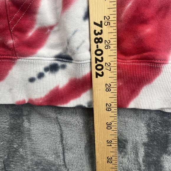 Kansas City Chiefs Tie Dye Sweatshirt Hoodie Red Black White NFL Football Mens M - Picture 9 of 12